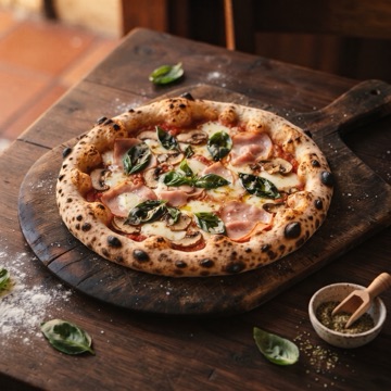 Prosciutto e funghi